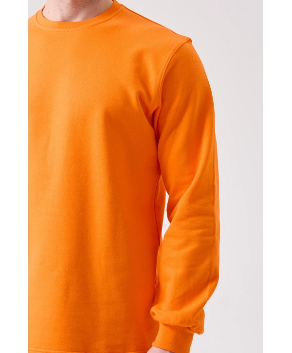 Galanthus Basic Sweatshirt - Uzun Kollu, Pamuklu, Rahat Kesim, Günlük Ve İş Kullanımı İçin