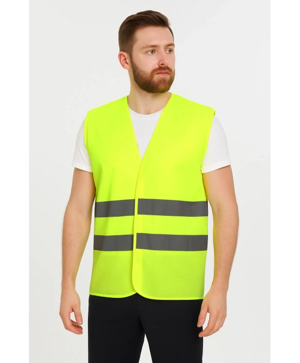 Galanthus Hı-vıs Yelek Fosforlu Reflektörlü Güvenlik Yeleği İş Güvenliği