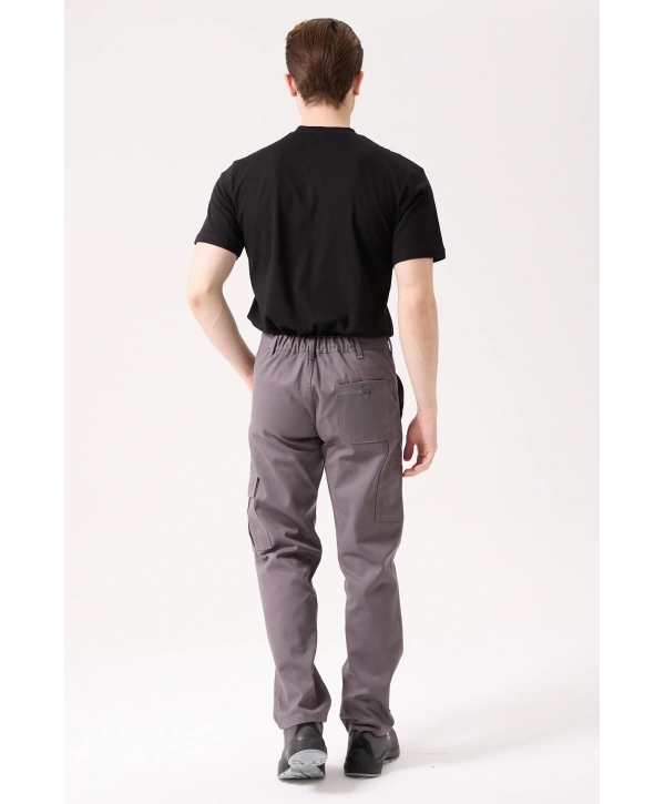 Galanthus Technic Pantolon Erkek Gri Kargo Cepli Rahat Kalıp Dayanıklı İş Pantolonu
