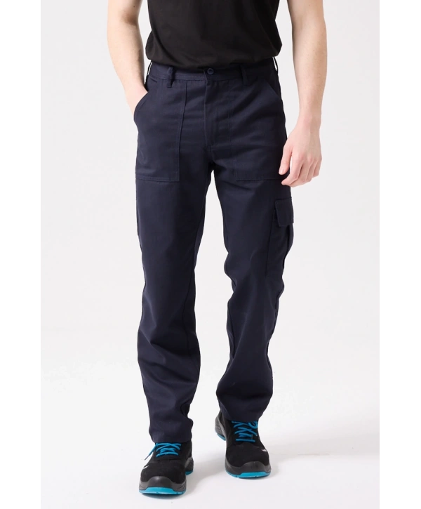 Galanthus Technic Pantolon Erkek Lacivert Kargo Cepli Rahat Kalıp Dayanıklı İş Pantolonu