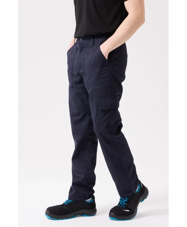 Galanthus Technic Pantolon Erkek Lacivert Kargo Cepli Rahat Kalıp Dayanıklı İş Pantolonu
