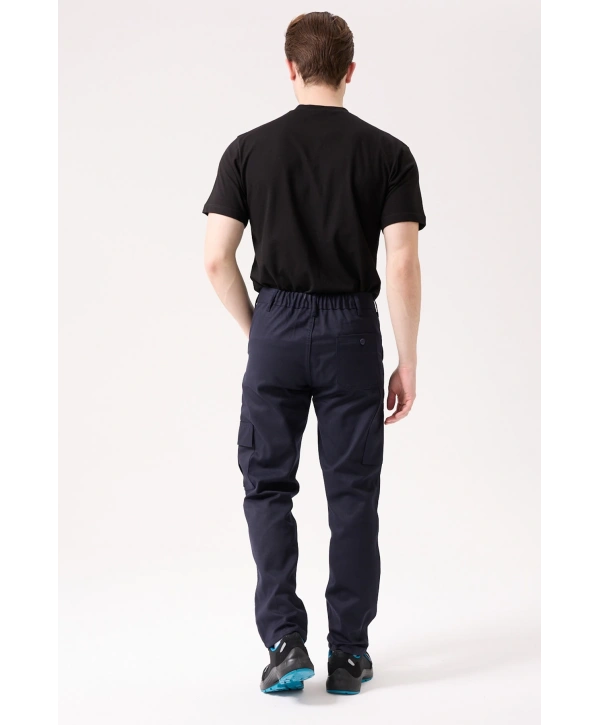 Galanthus Technic Pantolon Erkek Lacivert Kargo Cepli Rahat Kalıp Dayanıklı İş Pantolonu