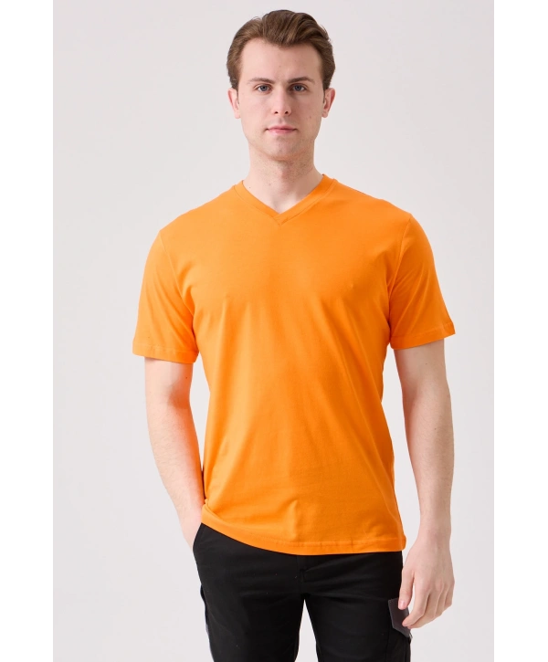 Galanthus V Yaka T-shirt - Nefes Alabilir, Rahat Ve Şık Tasarım