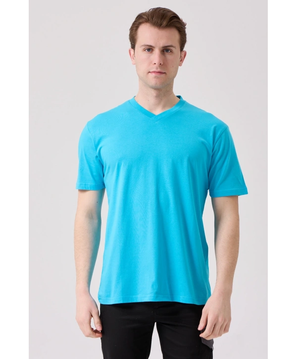 Galanthus V Yaka T-shirt - Nefes Alabilir, Rahat Ve Şık Tasarım