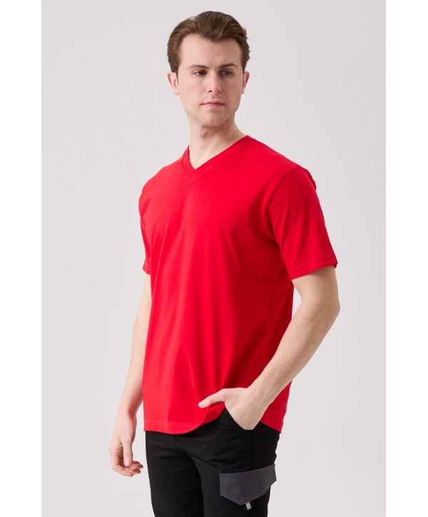 Galanthus V Yaka T-shirt - Nefes Alabilir, Rahat Ve Şık Tasarım