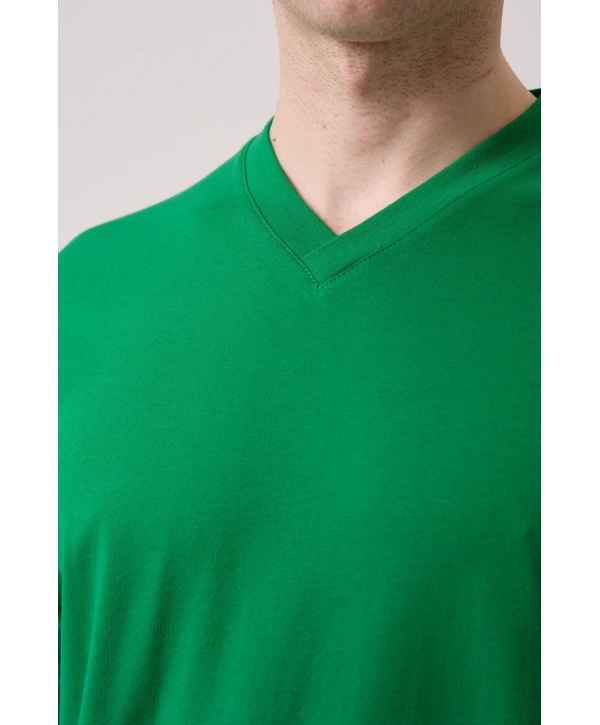 Galanthus V Yaka T-shirt - Nefes Alabilir, Rahat Ve Şık Tasarım