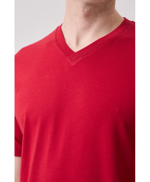 Galanthus V Yaka T-shirt - Nefes Alabilir, Rahat Ve Şık Tasarım