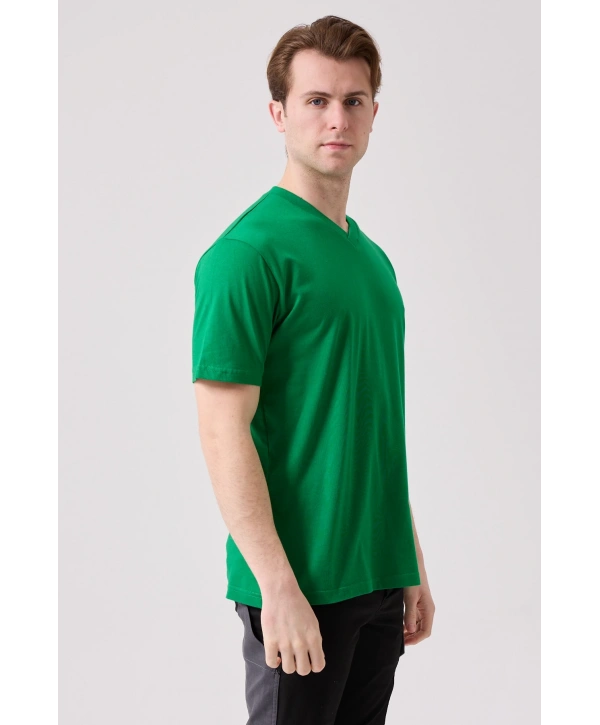 Galanthus V Yaka T-shirt - Nefes Alabilir, Rahat Ve Şık Tasarım