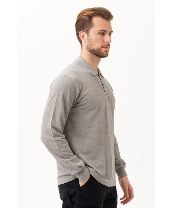 Gaura Polo T-shırt Gri Melanj