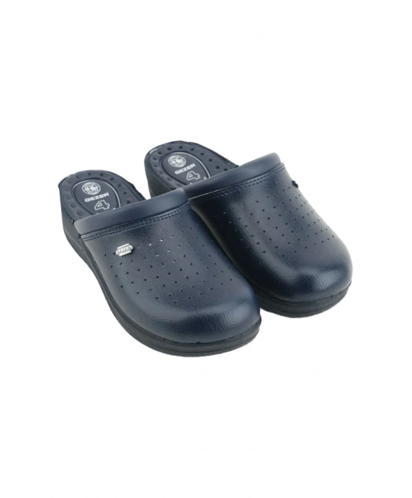 Gezer Sabo Terlik 4 Nokta Destekli Ortopedik Hemşire Aşçı Terliği Lacivert
