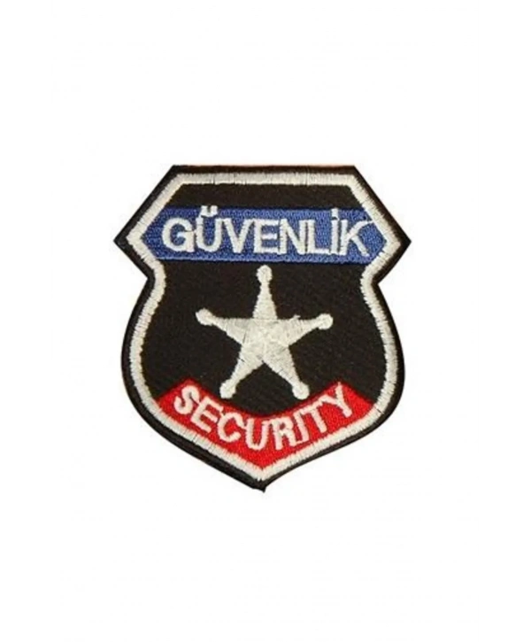 Güvenlik Görevlisi Arması Küçük Boy Siyah