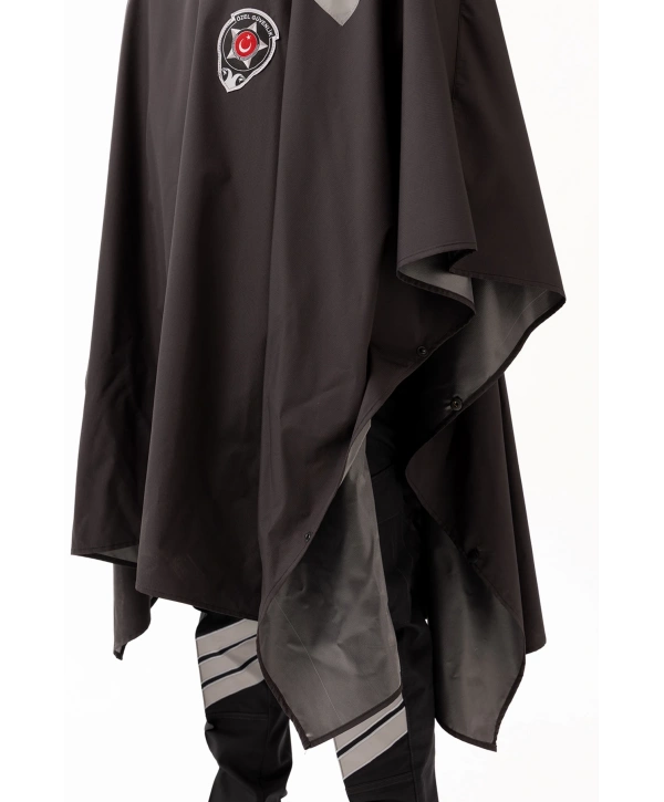 Güvenlik Kıyafeti Km Panço Su Geçirmez Reflektörlü Yağmurluk Kapüşonlu Korumalı Model