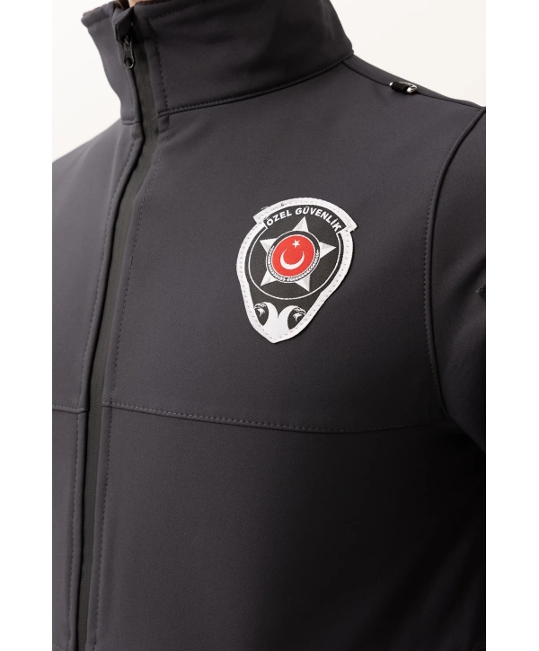 Güvenlik Kıyafetleri Km-softshell Mont Su Ve Rüzgar Geçirmez, Nefes Alabilen Özel Güvenlik Montu