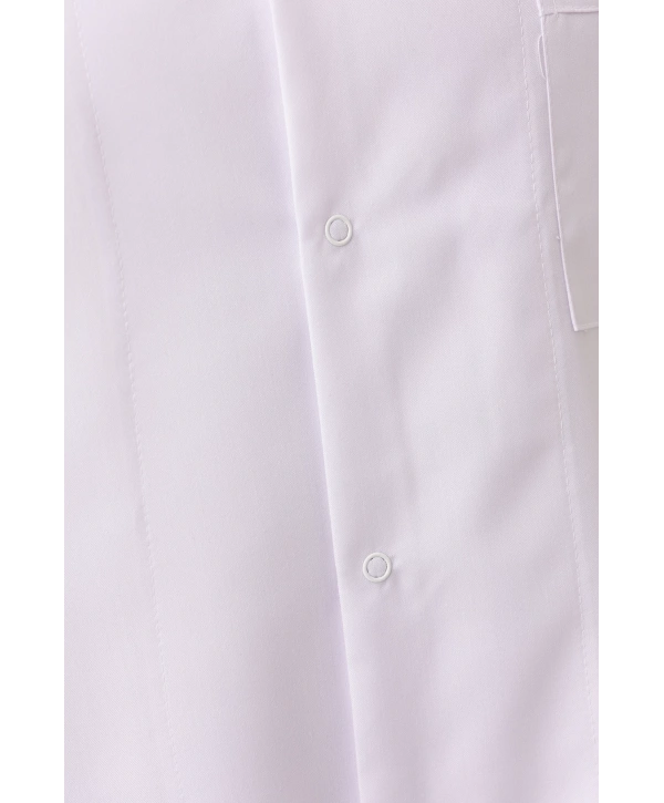 Hedera Erkek Önlük Beyaz Renk Düğmeli Uzun Kollu Temiz Görünümlü Profesyonel İş Önlüğü