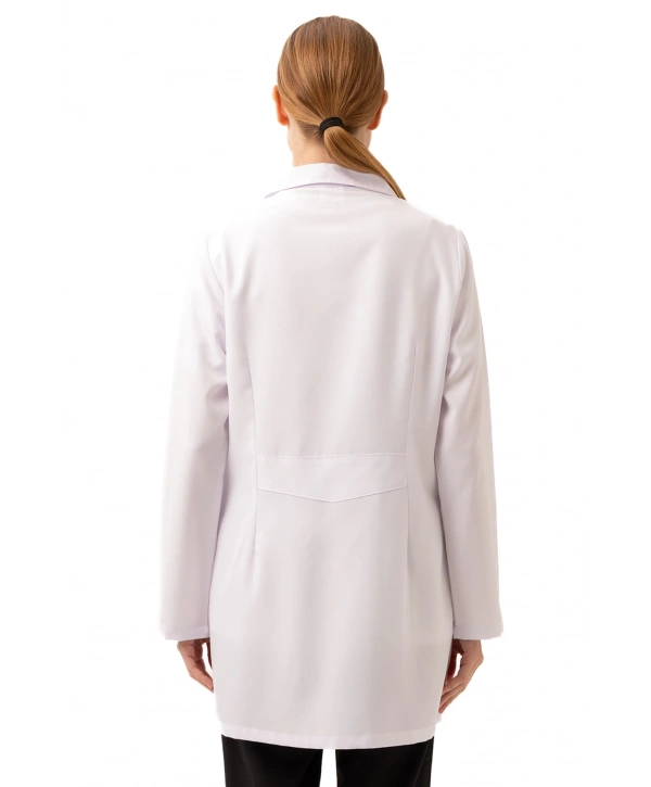 Hedera Kadın Önlük - Beyaz Doktor Öğrenci Laboratuvar Önlüğü | Medikal İş Önlüğü