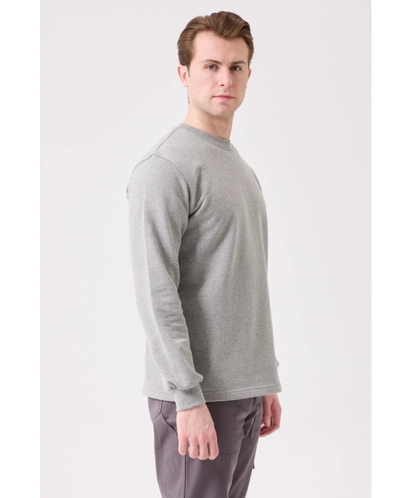 Herba Basic Sweatshirt - Uzun Kollu, Rahat Kesim, Pamuklu, Günlük Ve İş Kullanımı İçin