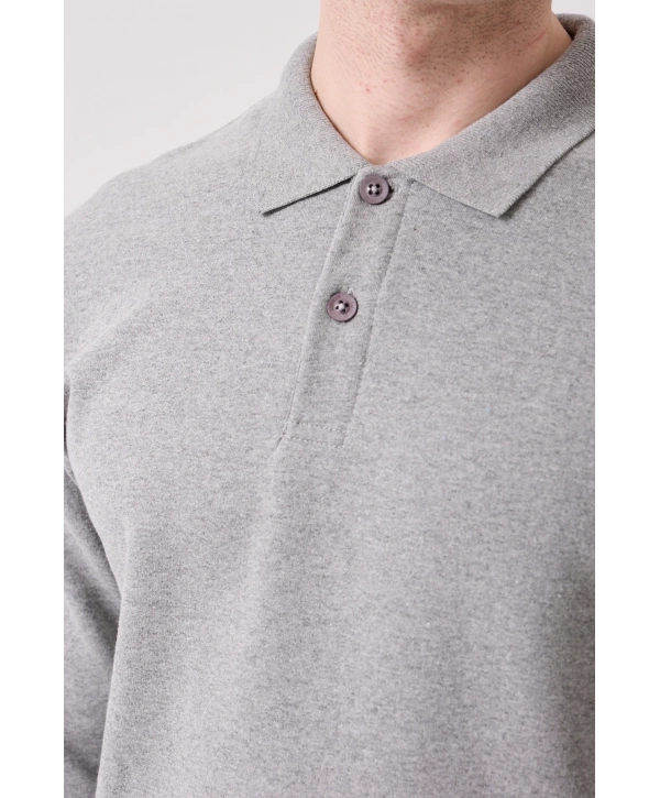 Herba Polo Sweat Erkek Uzun Kollu Pamuklu Sweatshirt İş Ve Günlük Kullanım İçin