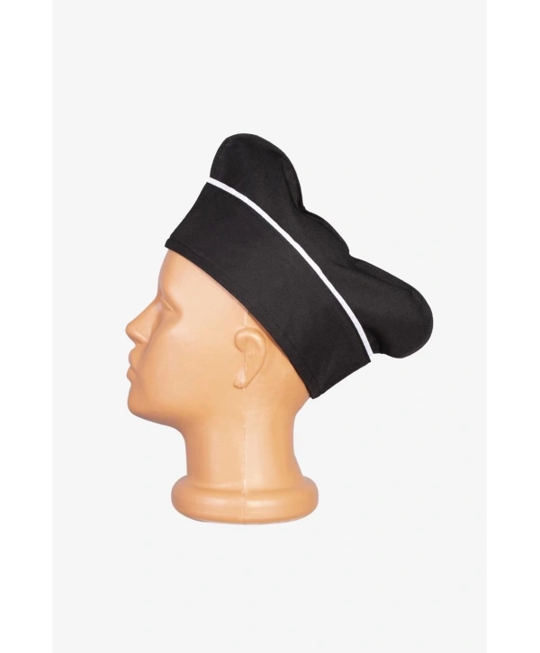 Libani Aşçı Kepi Beyaz-saxmavi