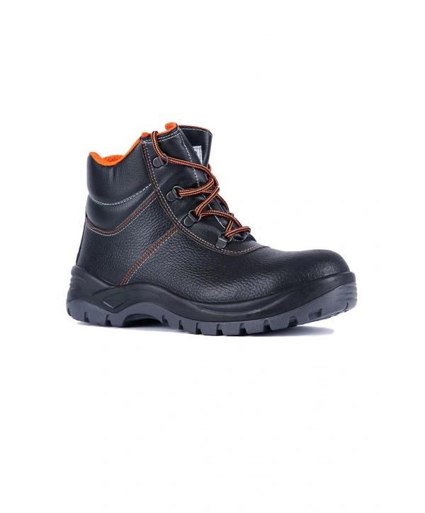 Mekap 023r Rolax Deri S2 Çelik Burunlu Siyah İş Güvenliği Botu