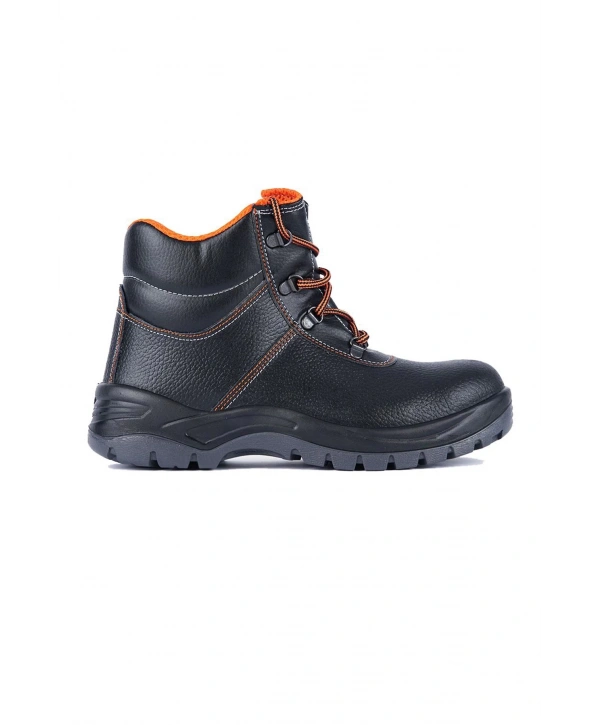 Mekap 023r Rolax Deri S2 Çelik Burunlu Siyah İş Güvenliği Botu