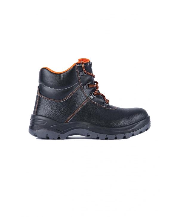 Mekap 023r Rolax S3 Deri Çelik Burunlu Suya Dayanıklı İş Botu Siyah