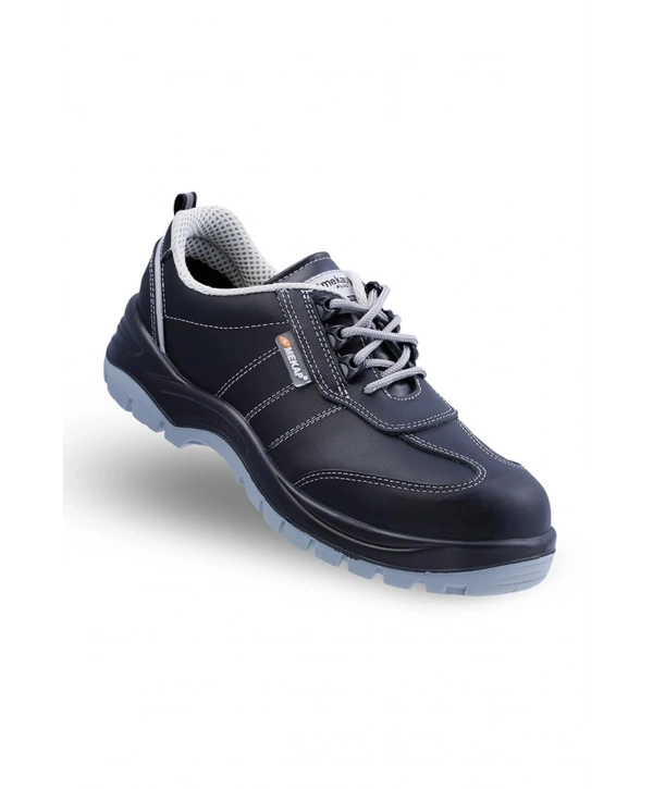 Mekap 230 S2 Kompozit Burunlu Energy Cilt Deri Siyah İş Ayakkabısı Antistatik Kaymaz Taban