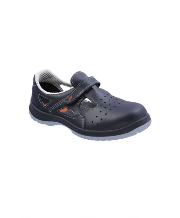 Mekap 234r Jeriko S1 Çelik Burunlu Rolax Deri Siyah İş Ayakkabısı Antistatik Kaymaz Tabanlı Model