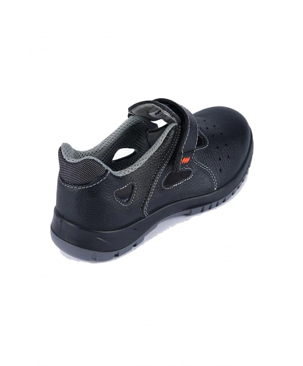 Mekap 234r Jeriko S1 Çelik Burunlu Rolax Deri Siyah İş Ayakkabısı Antistatik Kaymaz Tabanlı Model