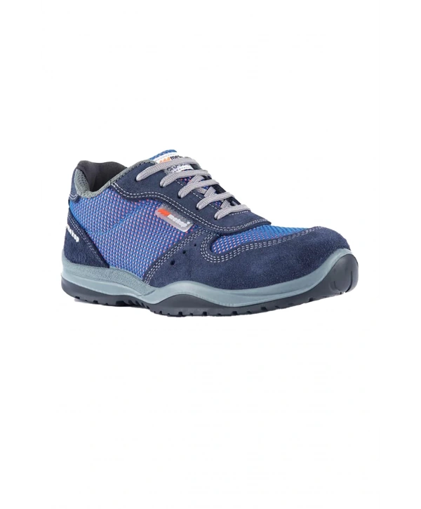 Mekap Havai Rmk 10 S1 Süet Deri Çelik Burunlu Mavi İş Ayakkabısı Antistatik Kaymaz Hafif Model