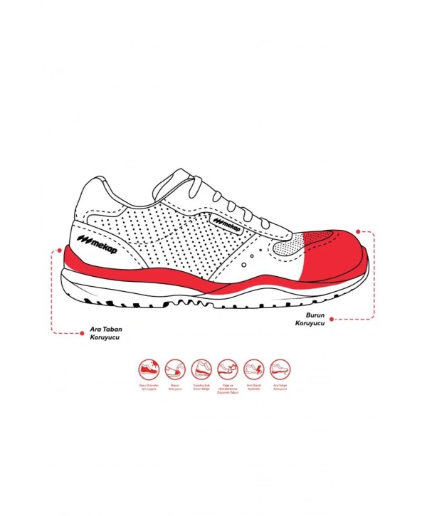 Mekap Hawai Rmk 11 S1 Esd Siyah Süet Deri İş Ayakkabısı Antistatik Kaymaz Hafif Ve Konforlu