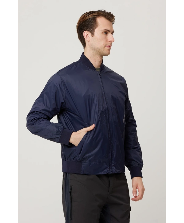 Morino Jacket Erkek Klasik Bomber Ceket Fermuarlı Şık Tasarım Dayanıklı Kumaş Rahat Kesim