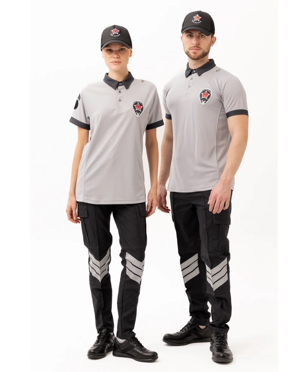 Münih Güvenlik T-shirt Unisex | Güvenlik Görevlisi Polo Yaka Tişört, Personel Üniforma, İş Kıyafeti