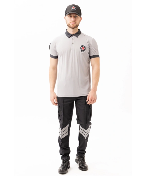 Münih Güvenlik T-shirt Unisex | Güvenlik Görevlisi Polo Yaka Tişört, Personel Üniforma, İş Kıyafeti