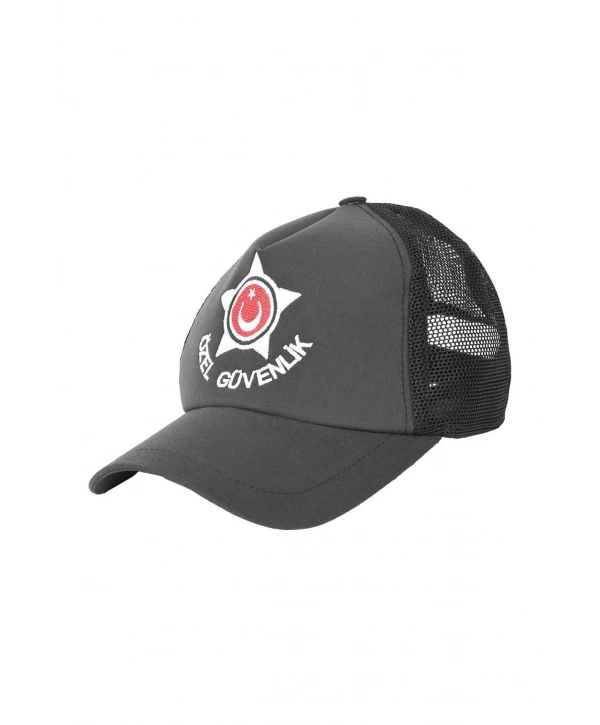 Özel Güvenlik Şapkası Nefes Alabilen Fileli Tasarım Km Şapka Füme