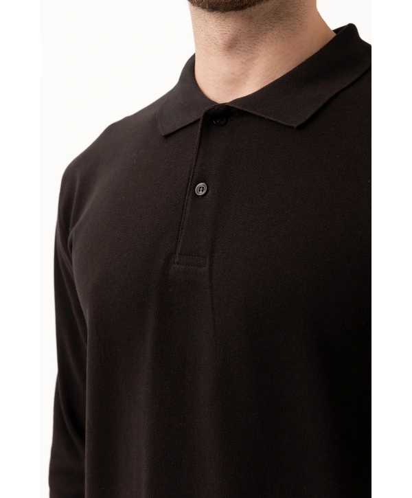 Padus %100 Pamuk Polo Yaka Uzun Kollu T-shirt Şık Ve Konforlu İş Ve Genel Kullanım