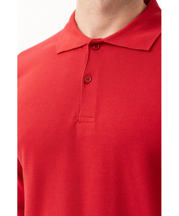 Padus %100 Pamuk Polo Yaka Uzun Kollu T-shirt Şık Ve Konforlu İş Ve Genel Kullanım