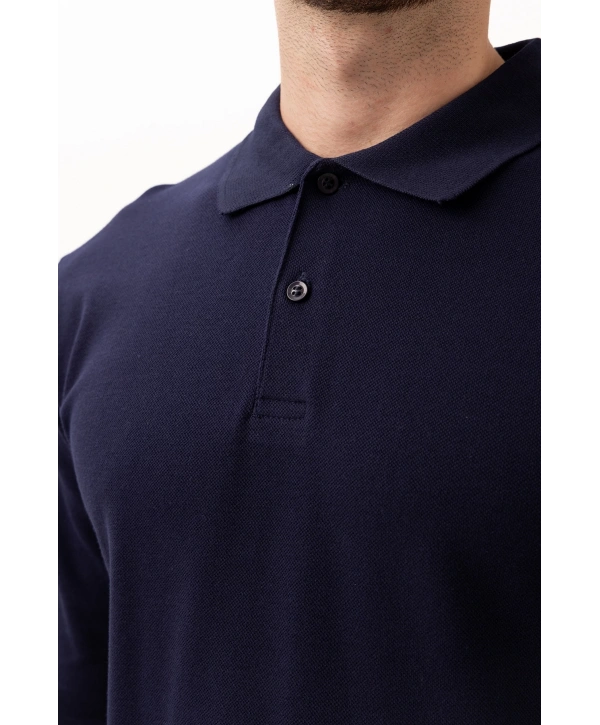 Padus %100 Pamuk Polo Yaka Uzun Kollu T-shirt Şık Ve Konforlu İş Ve Genel Kullanım