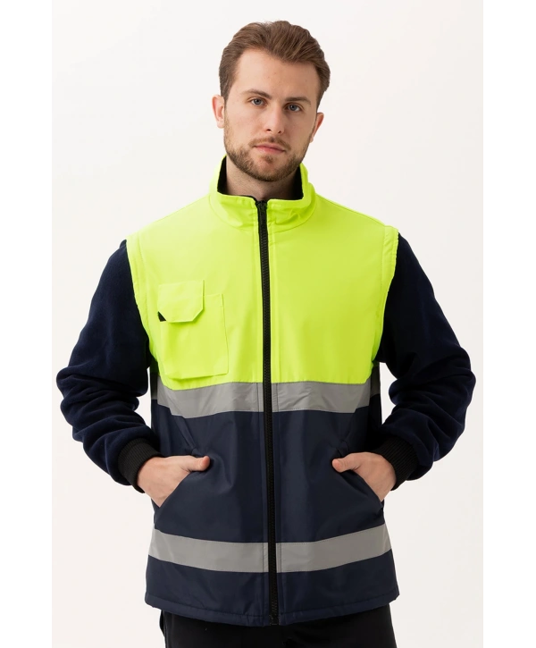 Pendula Mont - Soğuk Havalara Uygun Reflektörlü İşçi Montu – Yüksek Görünürlük