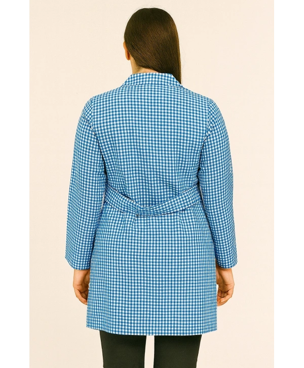 Pötikare Desenli Uzun Kollu Kadın Çalışma Önlüğü – Rahat, Dayanıklı Ve Şık Model