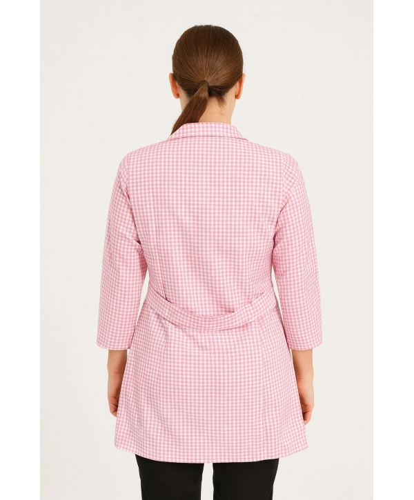 Pötikare Desenli Uzun Kollu Kadın Çalışma Önlüğü – Rahat, Dayanıklı Ve Şık Model