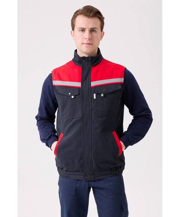 Royal Kışlık İş Yeleği - Sıcak Tutucu, Rüzgar Geçirmez, Çok Cepli Ve Reflektörlü