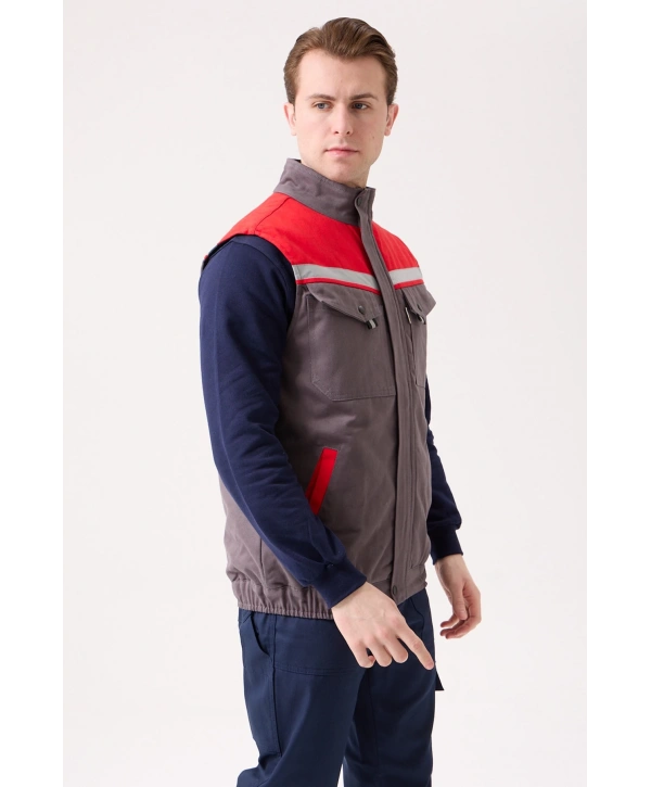 Royal Kışlık İş Yeleği - Sıcak Tutucu, Rüzgar Geçirmez, Çok Cepli Ve Reflektörlü