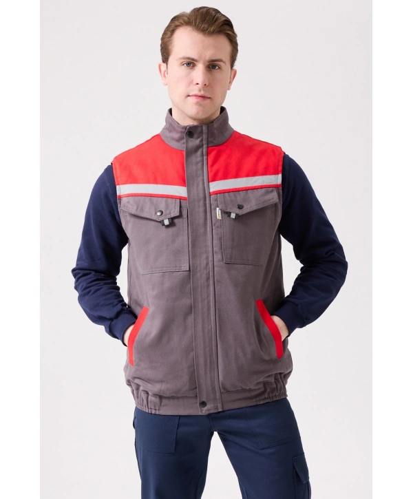 Royal Kışlık İş Yeleği - Sıcak Tutucu, Rüzgar Geçirmez, Çok Cepli Ve Reflektörlü