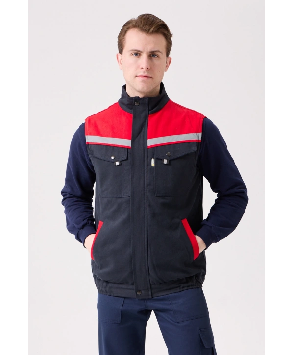 Royal Kışlık İş Yeleği - Sıcak Tutucu, Rüzgar Geçirmez, Çok Cepli Ve Reflektörlü