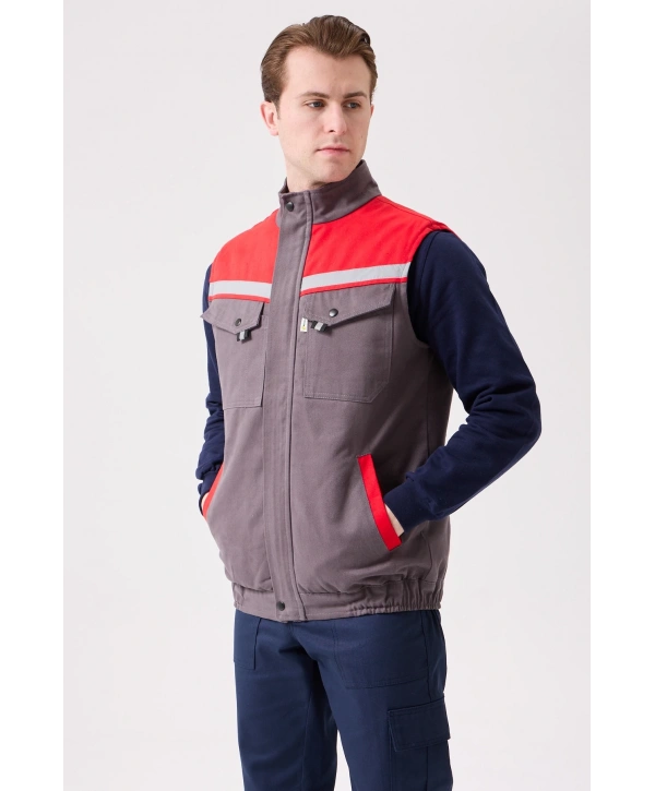 Royal Kışlık İş Yeleği - Sıcak Tutucu, Rüzgar Geçirmez, Çok Cepli Ve Reflektörlü