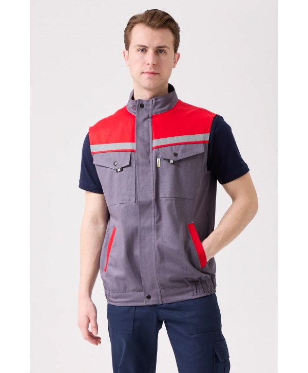 Royal Yazlık İş Yeleği - Hafif, Nefes Alabilir, Reflektörlü Ve Çok Cepli