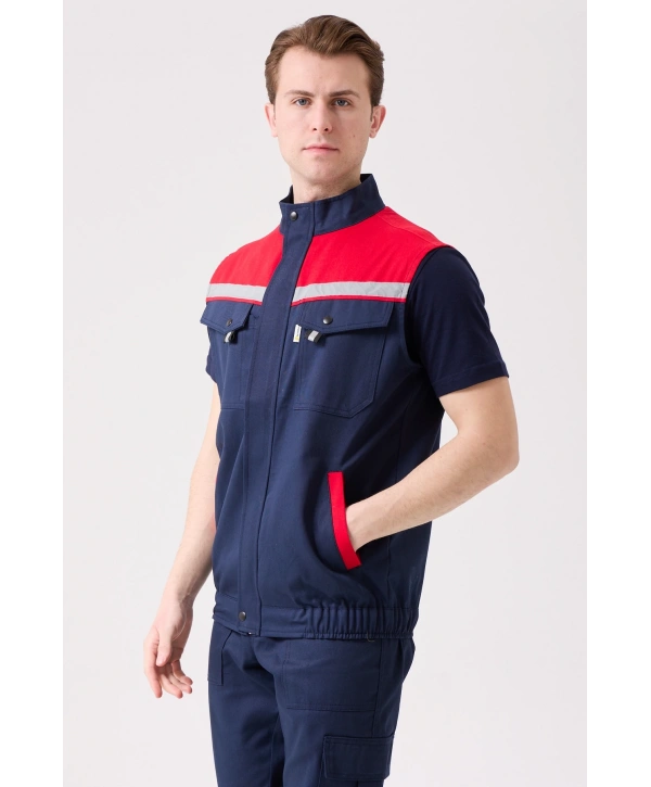 Royal Yazlık İş Yeleği - Hafif, Nefes Alabilir, Reflektörlü Ve Çok Cepli