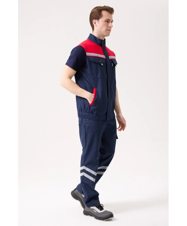 Royal Yazlık İş Yeleği - Hafif, Nefes Alabilir, Reflektörlü Ve Çok Cepli