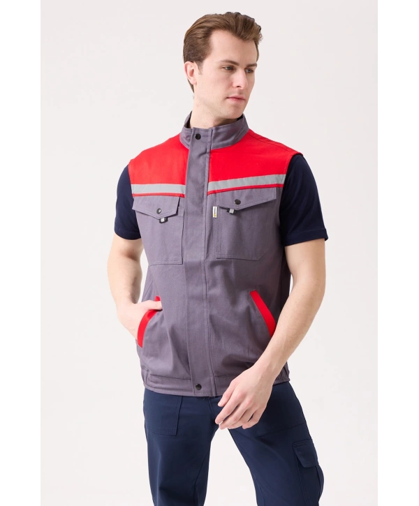 Royal Yazlık İş Yeleği - Hafif, Nefes Alabilir, Reflektörlü Ve Çok Cepli