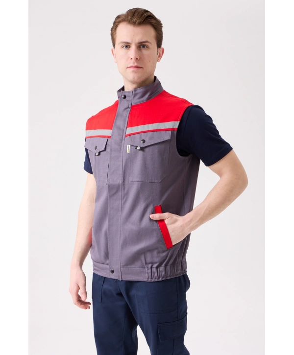 Royal Yazlık İş Yeleği - Hafif, Nefes Alabilir, Reflektörlü Ve Çok Cepli